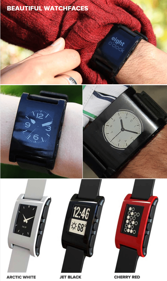 Pebble : la montre connectée à votre Iphone ou smartphone Androïd