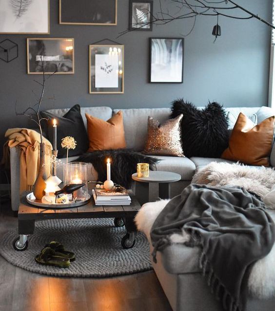 decoration-salon-cocooning-bougies-coussins-canapé-déco